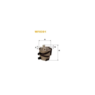 Фільтр паливний Wixfiltron WF8391 зображення 1