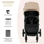 Коляска Kinderkraft Mitzy Linen Beige (KSMITZ00BEG0000) (5902533924356) - зменшене зображення 8