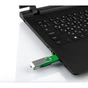 USB флеш накопичувач eXceleram 16GB P1 Series Silver/Green USB 2.0 (EXP1U2SIGR16) - зменшене зображення 7