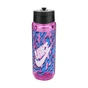 Пляшка для води Nike TR Renew Recharge Straw Bottle 24 OZ рожевий, чорний, білий 709 мл N.100.7643.660.24 (887791762474) - зменшене зображення 1