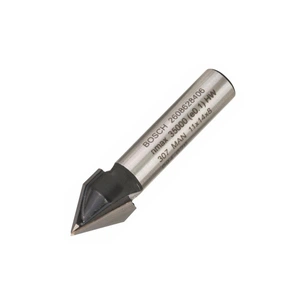 Фреза Bosch Professional пазова V-подібна V, Std, S8, D11, L14 60° (2.608.628.406) зображення 1