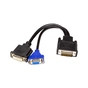 Перехідник DVI-I (M) to DVI-D (F) + VGA (F), 0.3m PowerPlant (CA912551) - зменшене зображення 1