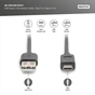 Дата кабель USB 2.0 AM to USB-C 3.0m black Digitus (AK-300148-030-S) - уменьшенное изображение 4