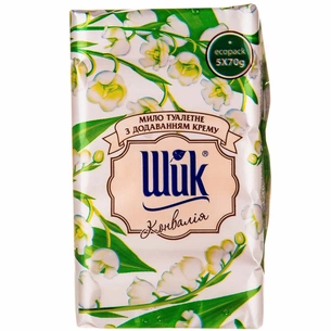 Тверде мило Шик Конвалія 5x70 г (4820023360471) зображення 1