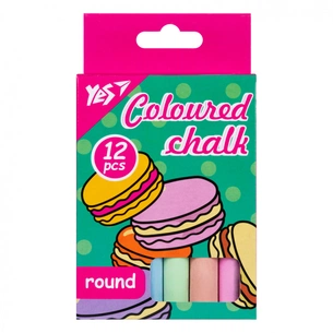 Крейда Yes кольорова Sweet Cream 12 шт кругла (400519) зображення 1