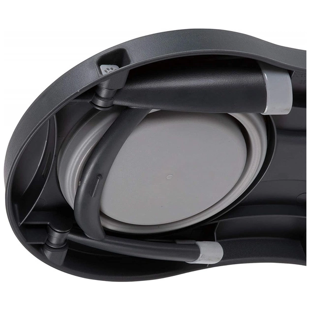 Посуд для собак Dexas Миска подвійна на складній підставці-велика 600 мл світло-сіра (0084297309039) - picture 7