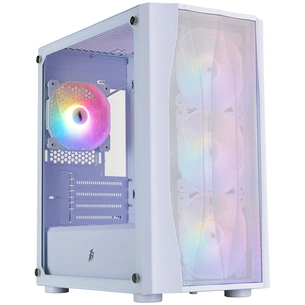 Корпус 1stPlayer X3-M-WH-4F1-W White без БЖ зображення 1