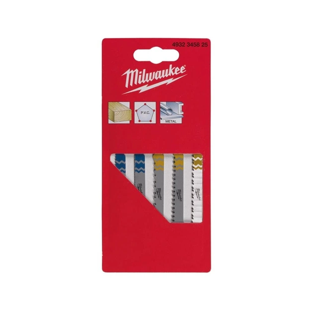 Полотно Milwaukee для лобзика, 5шт (4932345825) - изображение 1