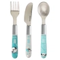 Набір дитячого посуду Canpol babies EXOTIC ANIMALS столові прибори з нержавіючої сталі, синій (9/477_blu2) - зменшене зображення 1