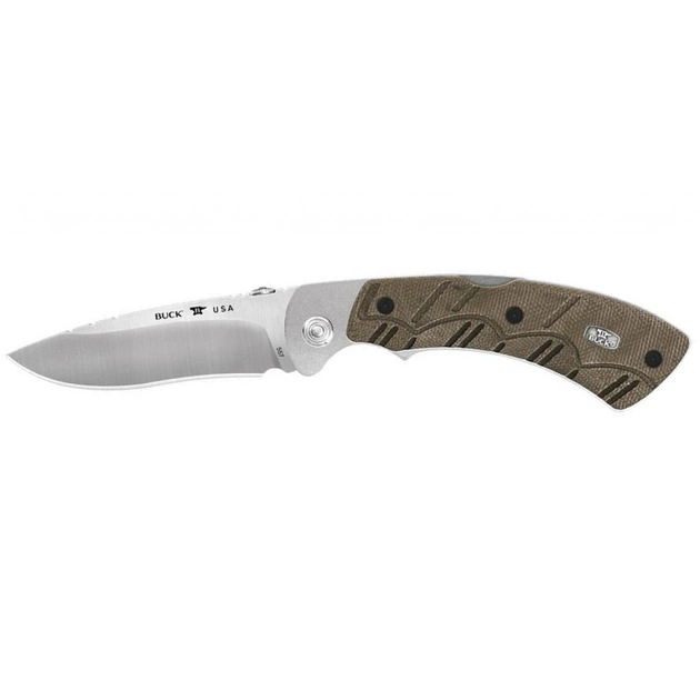 Ніж Buck "Open Season Folding Skinner" Green Micarta (557ODS) - зображення 1
