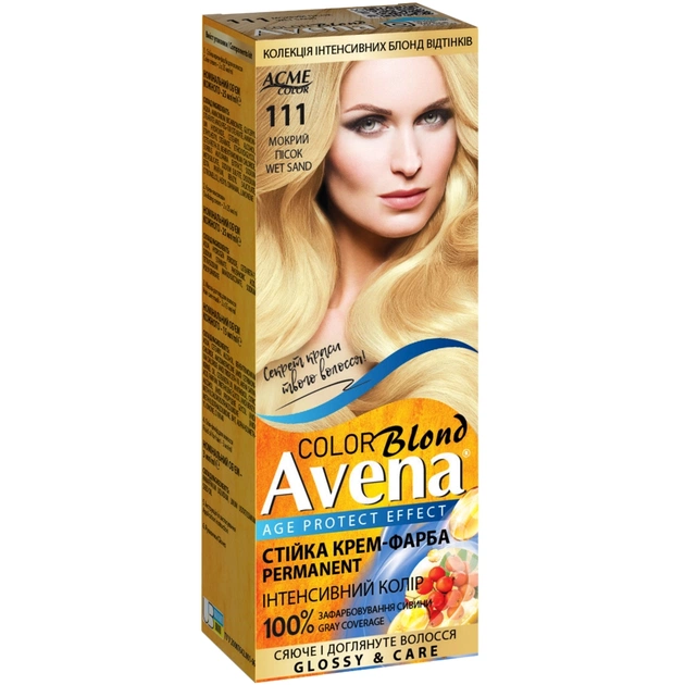 Фарба для волосся Acme Color Avena Blond Color Стійка 111 - Мокрий пісок (4823115502445) - picture 1