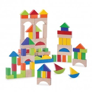 Конструктор WonderWorld Дерев'яні кубики 100 од. (WW-2521) зображення 1