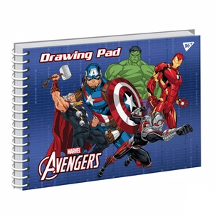 Альбом для малювання Yes А4 Marvel на спіралі, 20 аркушів (130474) зображення 1