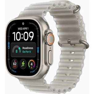 Смарт-часы Apple Watch Ultra 4 GPS + Cellular 49mm Natural Titanium Case with Translucent Grey Ocean Band (MJAD4QI/A) изображение 1
