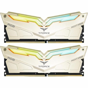 Модуль пам'яті для комп'ютера DDR4 16GB (2x8GB) 3466 MHz T-Force Night Hawk Legend Gold RG Team (TF7D416G3466HC16CDC01) зображення 1