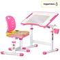 Парта зі стільцем Evo-kids Pink (Evo-07 Ergo PN) - зменшене зображення 3