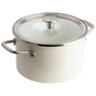 Кастрюля KitchenAid Steel Core 20 см 3,7 л мигдалевий крем (CC003266-001) - уменьшенное изображение 1