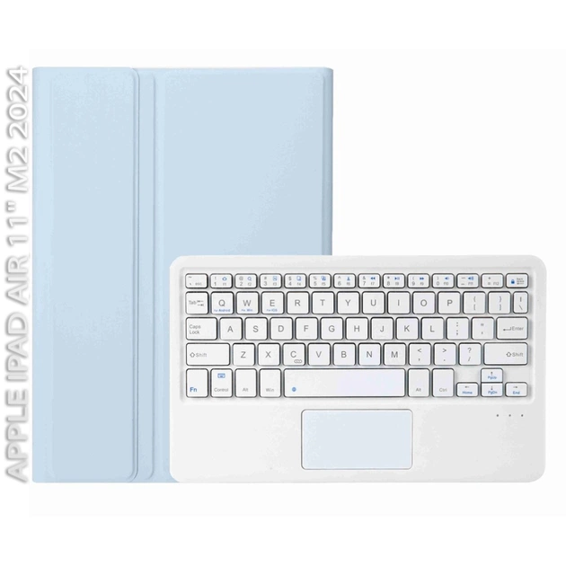 Чохол до планшета BeCover Keyboard+TouchPad Apple iPad Air 11" M2/M3 (2024/2025) Light Blue (712598) - изображение 1