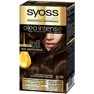 Фарба для волосся Syoss Oleo Intense 3-10 Глибокий каштановий 115 мл (8410436227698) зображення 1