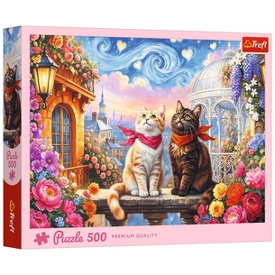 Пазл Trefl Люблячі котики 500 елементів (5900511375534) зображення 1