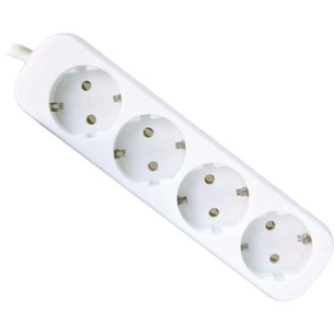 Мережевий подовжувач Defender E418 1.8 m 4 роз white (99225) зображення 1