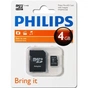 Карта пам'яті Philips 4GB microSDHC Class 4 (FM04MA35B/97) - зменшене зображення 1