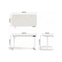 Комп'ютерний стіл GT Racer TY-1451 White (TY-1451 (140x60x71-116) White) - зменшене зображення 3