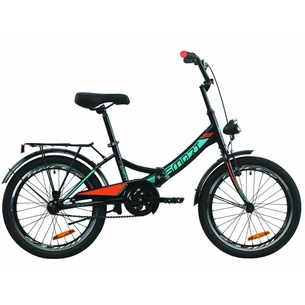 Велосипед Formula 20" SMART Vbr рама-13" St 2020 чорно-помаранчевий з бірюзовим (OPS-FR-20-060) зображення 1