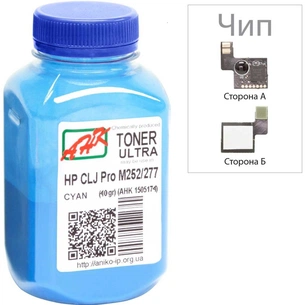Тонер AHK HP CLJ Pro M252/M277 40г Cyan + chip (1505175) зображення 1