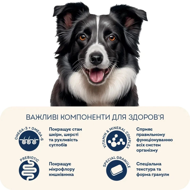 Сухий корм для собак Home Food ADULT MEDIUM/MAXI For active adult and junior dogs з ягням та рисом 1.6 кг (4820235020446) - picture 5