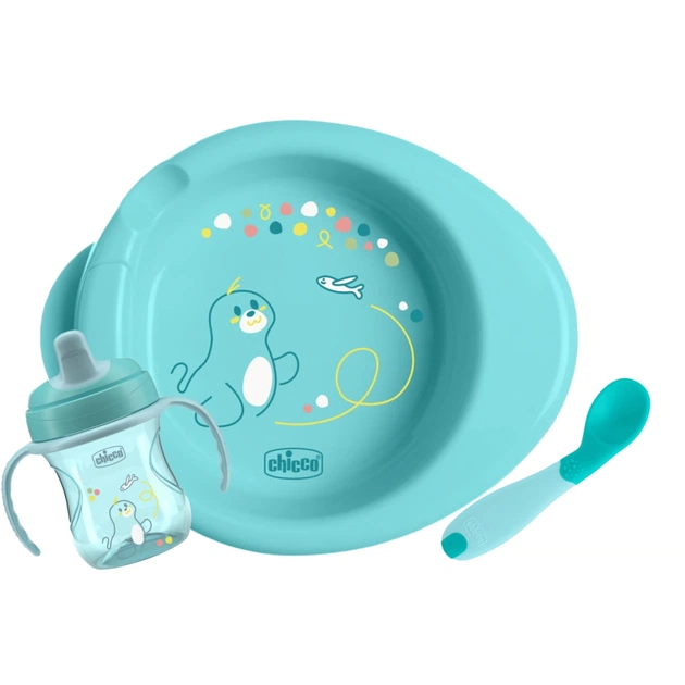 Набір дитячого посуду Chicco Set Prima Pappa 6м+ Блакитний (16200.25) - picture 1