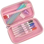 Пенал Cool For School з тисненням 1 відділення Фуксія (QT-5781-Rosered) - зменшене зображення 2