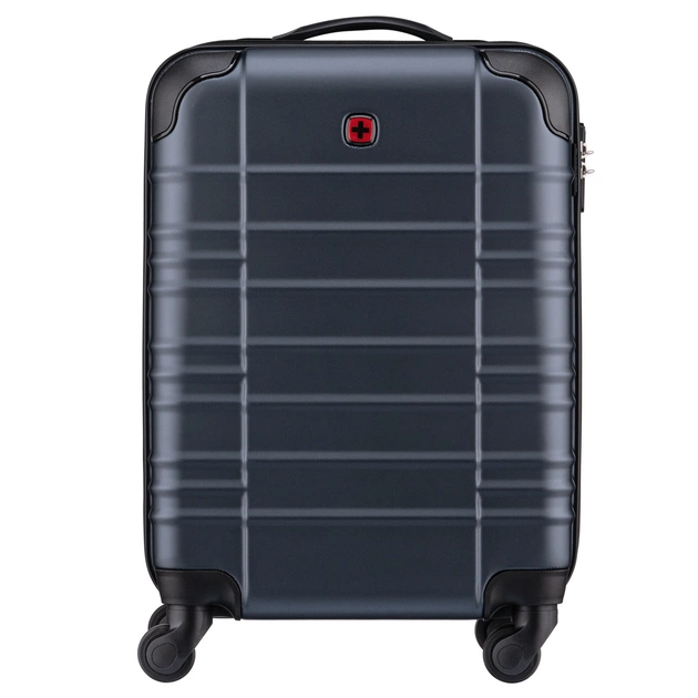 Валіза Wenger Amplar, мала, пластик, 4 колеса, синя (653144) - зображення 4