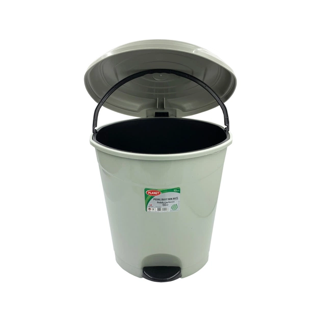 Контейнер для сміття Planet Household №5 з педаллю сірий 50 л (10595) - изображение 3