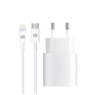 Зарядний пристрій Armorstandart AR-TA800W USB-C 25W White + cable USB-C to Lightning (ARM77719) зображення 1