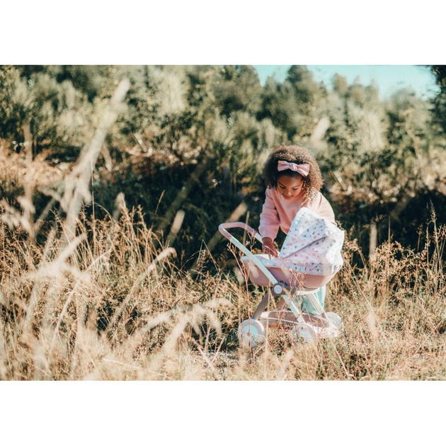 Коляска для ляльок Smoby Baby Nurse Модерн Люлька з кошиком Рожев (254118) - picture 8