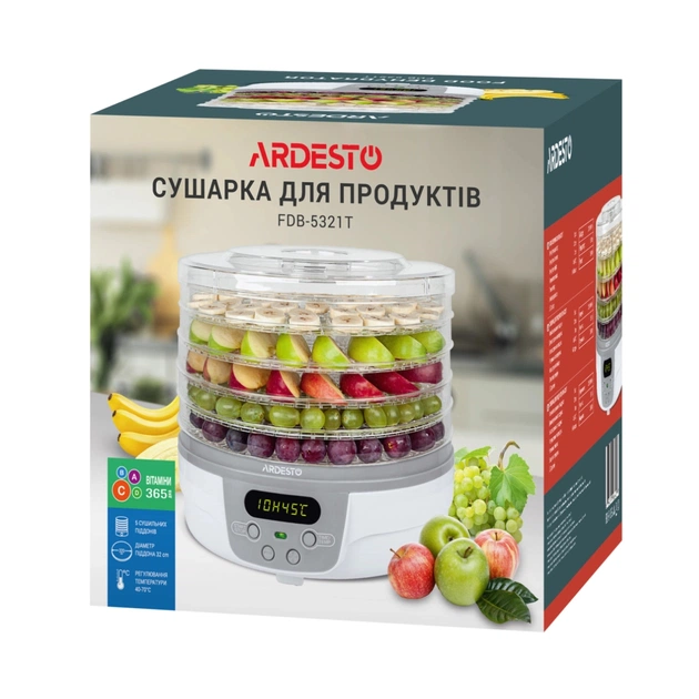 Сушка для овочів та фруктів Ardesto FDB-5321T - picture 6