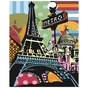 Картина по номерам Strateg Поп-арт Парижу 40х50 см (SY6242) - зменшене зображення 1