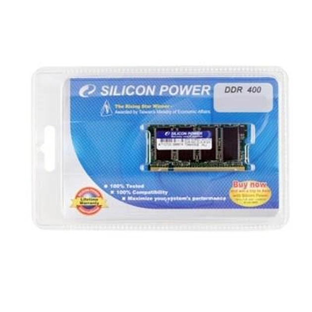 Модуль пам'яті для ноутбука SoDIMM DDR 1GB 400 MHz Silicon Power (SP001GBSDU400O02) - зображення 1