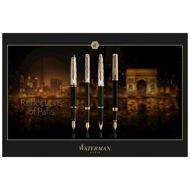 Ручка пір'яна Waterman HEMISPHERE Reflections Of Paris GT  FP M (12 095.M) - изображение 8