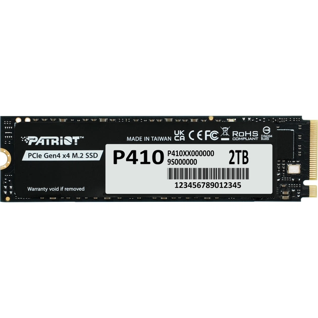 Накопичувач SSD M.2 2280 2TB Patriot (P410P2TBM28H) - зображення 1