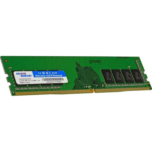 Модуль памяти для компьютера DDR4 8GB 3200 MHz Golden Memory (GM32N22S8/8) - изображение 1
