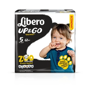 Підгузки Libero Up&Go 5 (10-14 кг) 68 шт (7322540591866) зображення 1
