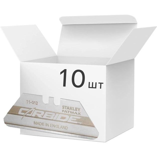 Лезо Stanley Carbide, трапецеподібні із закругленими кутами, 10 штук. (FMHT11012-2) - picture 1