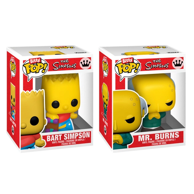 Фигурка Funko Pop набор Bitty POP! серии Симпсоны – Барт и Мистер Бернс (94216) - изображение 1