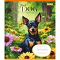 Зошит 1 вересня Floral dog А5 24 аркушів клітинка (767002) - зменшене зображення 2
