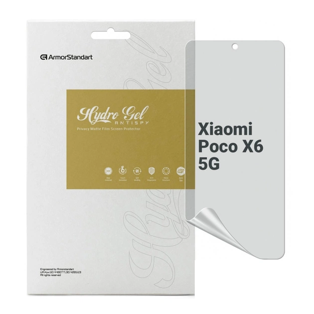 Плівка захисна Armorstandart Anti-spy Xiaomi Poco X6 5G (ARM73484) - picture 1