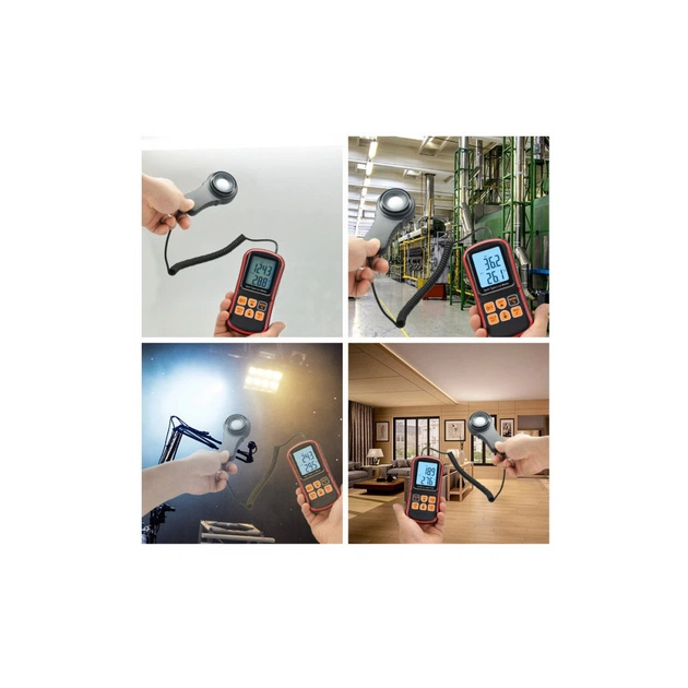 Вимірювач освітленості Benetech цифровий + термометр, USB (GM1030C) - picture 3