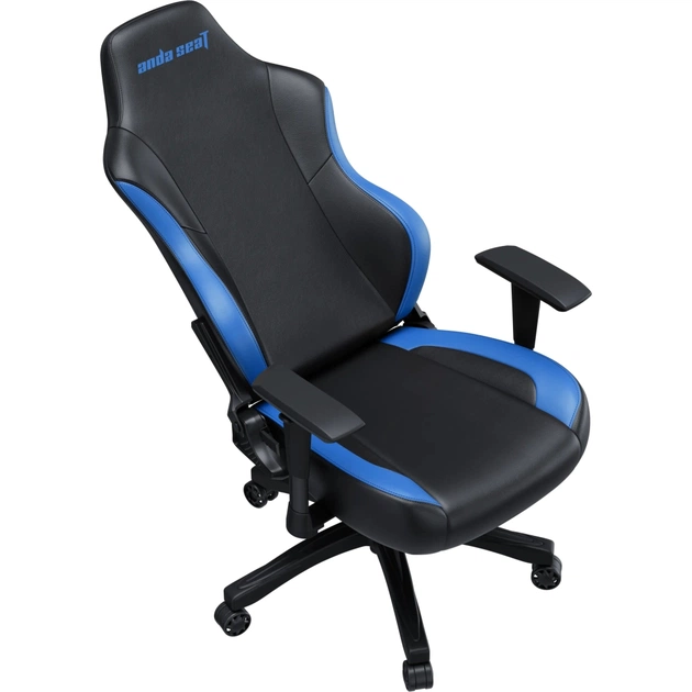 Крісло ігрове Anda Seat Luna Color PVC Size L Black/Blue (AD18-48-BS-PV) - зображення 7