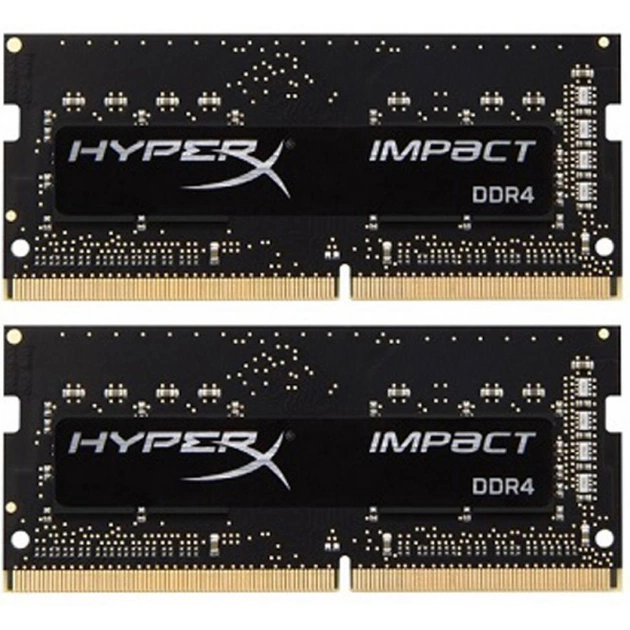 Модуль пам'яті для ноутбука SoDIMM DDR4 32GB (2x16GB) 2666 MHz HyperX Impact Kingston Fury (ex.HyperX) (HX426S16IB2K2/32) - изображение 1
